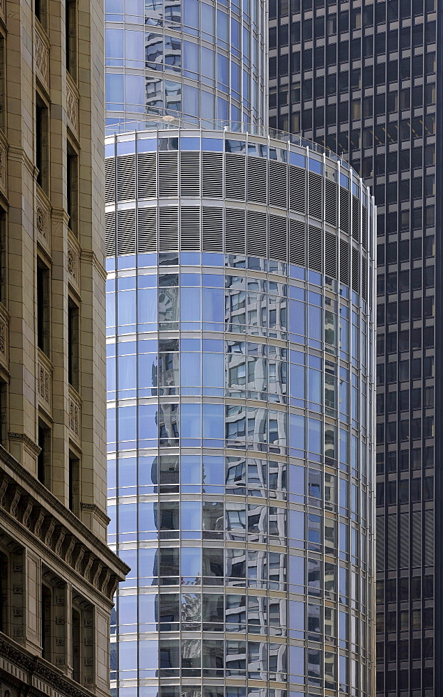 Wrigley Building, 330 North Wabash, the former IBM Building, Trump International Tower, River Loop, Chicago, Illinois, United States of America, USA, North America