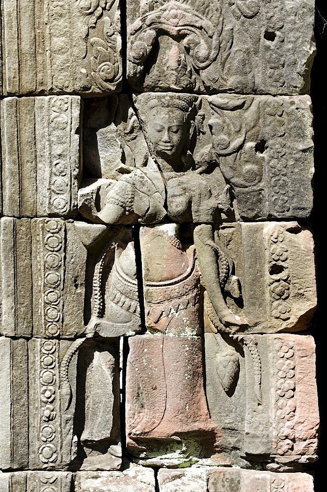 Devata, temple complex of Banteay Kdei, Angkor, UNESCO World Heritage Site, Siem Reap, Cambodia, Southeast Asia, Asia