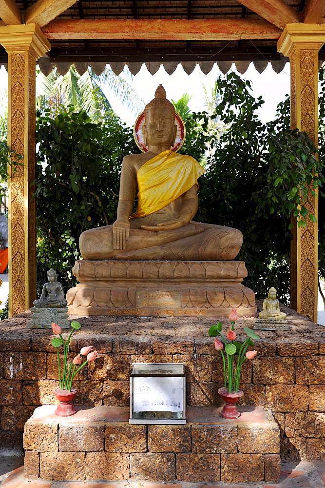 Buddha statue, Wat Thmey, Cambodia, Southeast Asia, Asia