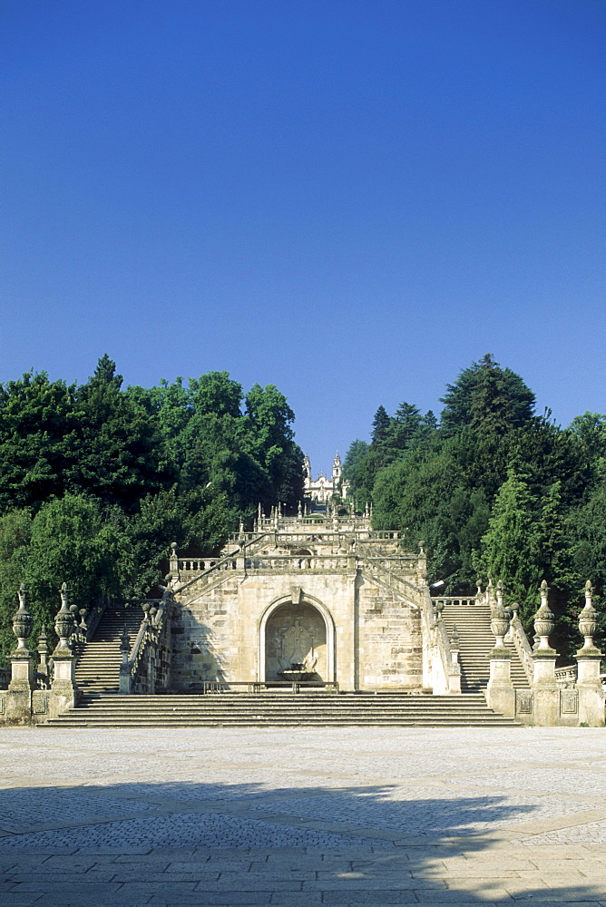 Pilgrimage church Santuario Nossa Senhora dos Remedios, Lamego, Beira Alta, Portugal, Europe