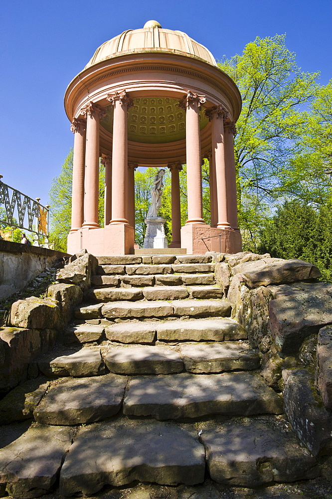 Schloss Schwetzingen Palace, Temple of Apollo in the Palace Gardens, Schwetzingen, Electoral Palatinate, Baden-Wuerttemberg, Germany, Europe