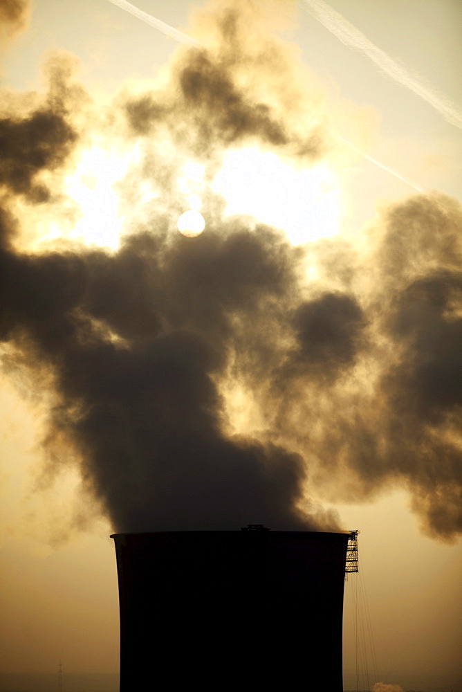 Scholven Power Station, a coal-fired power station in Gelsenkirchen-Scholven owned by E.ON, an energy service provider, Gelsenkirchen, North Rhine-Westphalia, Germany, Europe