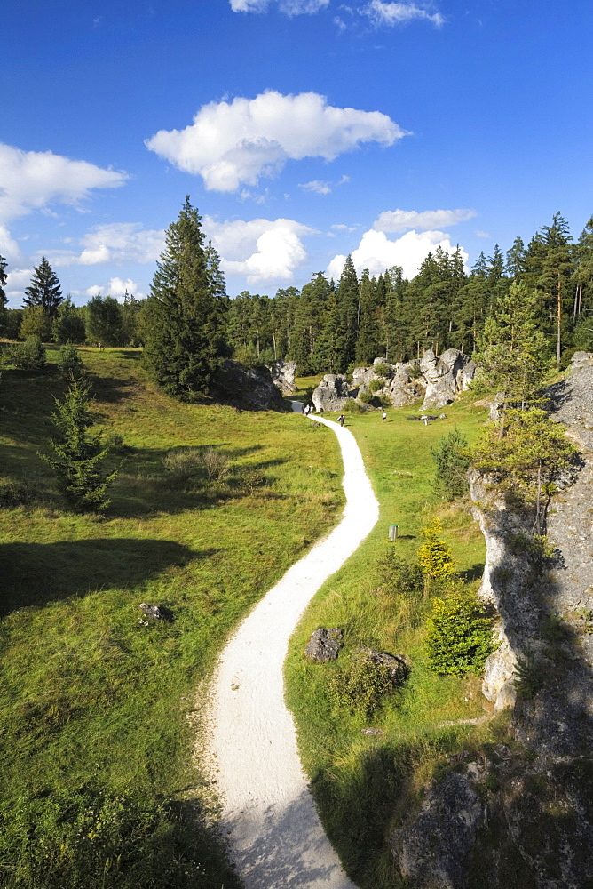 Wental valley in the Swabian Alb, Baden-Wuerttemberg, Germany, Europe