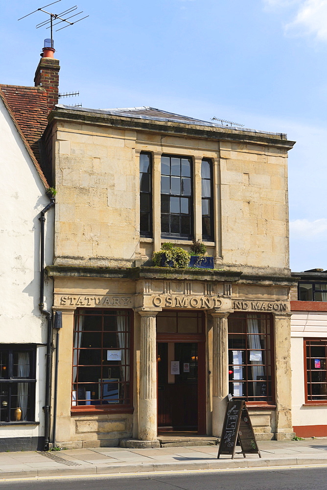 Osmond statuary and mason, St John Street, Salisbury, Wiltshire, England, United Kingdom, Europe