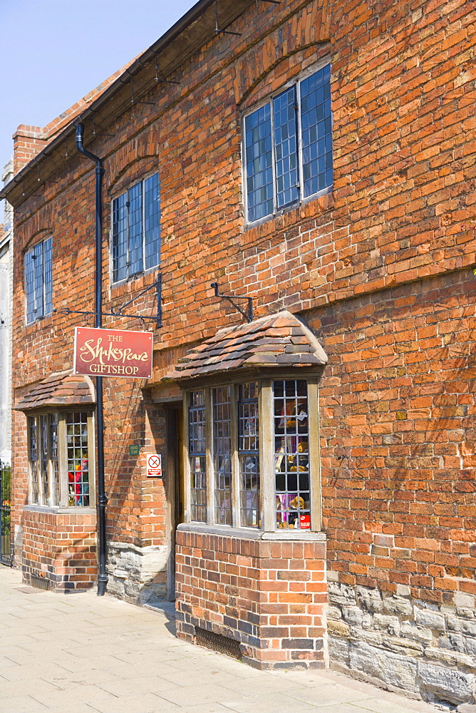 The Shakespeare Gift Shop, Henley Street, Stratford-upon-Avon, Warwickshire, England, United Kingdom, Europe