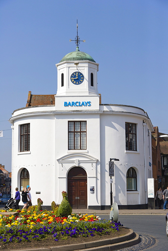 Barclays Bank building, Market Cross, Bridge Street, Stratford-upon-Avon, Warwickshire, England, United Kingdom, Europe