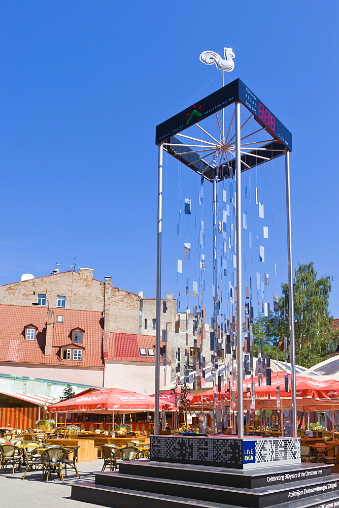 Open aeir leisure venue EGLE, at the corner of Tirgonu and Kalku streets, Old Riga, Latvia, Northern Europe