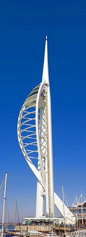 The Spinnaker Tower at The Waterfront of Gunwharf Quays, Portsmouth, Hampshire, England, United Kingdom, Europe