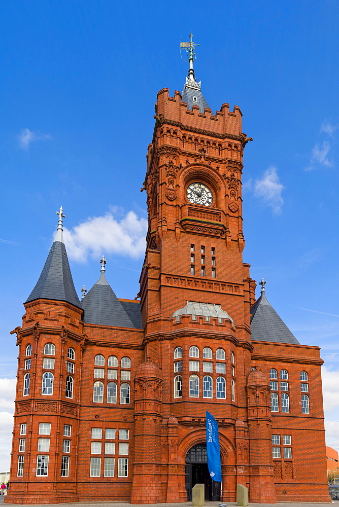 The Pierhead Building, Cardiff Bay, Cardiff, Caerdydd, Wales, United Kingdom, Europe