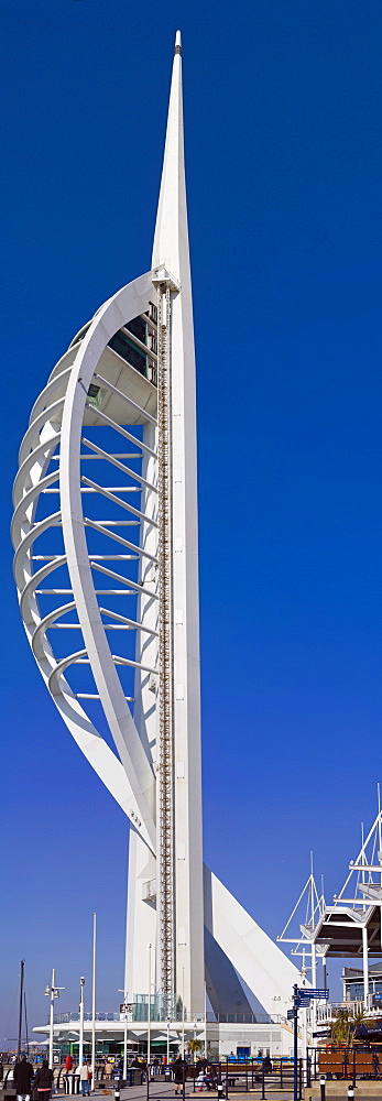 The Spinnaker Tower at The Waterfront of Gunwharf Quays, Portsmouth, Hampshire, England, United Kingdom, Europe