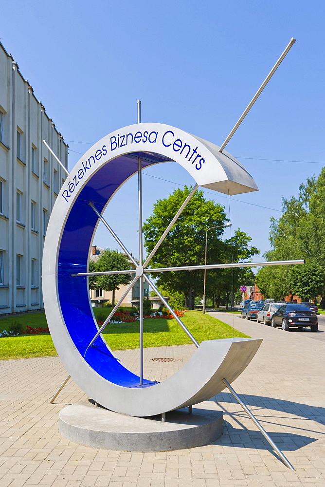 Rezekne Business Centre symbol, Atbrivosanas Aleja Avenue, Rezekne, Latgale, Latvia, Northern Europe