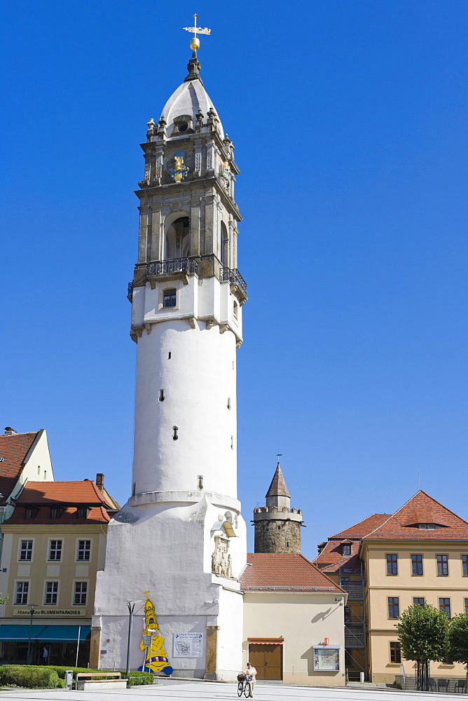 Rich Tower, Reichenturm, Bohata weza, Kornmarkt, Corn Market Place, Bautzen, Budysin, Budysyn, Budziszyn, Dresden region, Eastern Saxony, Upper Lusatia, Germany, Europe