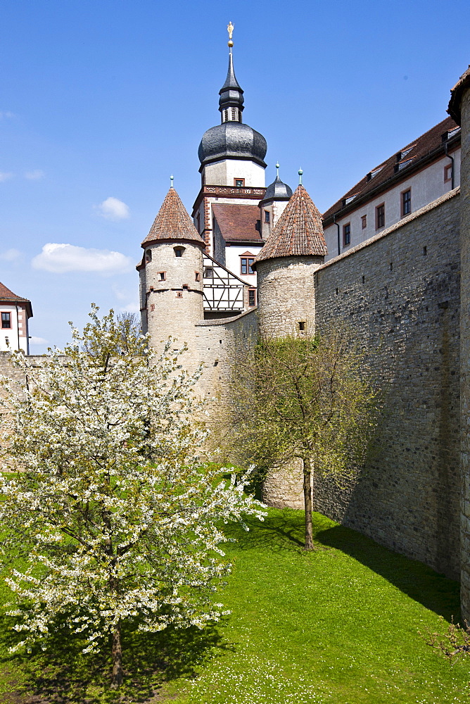 Fortress Marienberg, Wuerzburg, Franconia, Bavaria, Germany, Europe