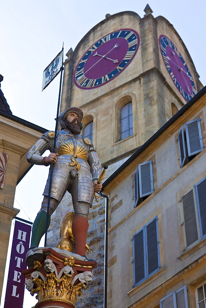 Old town, Neuchatel, Canton Neuchatel, Switzerland, Europe