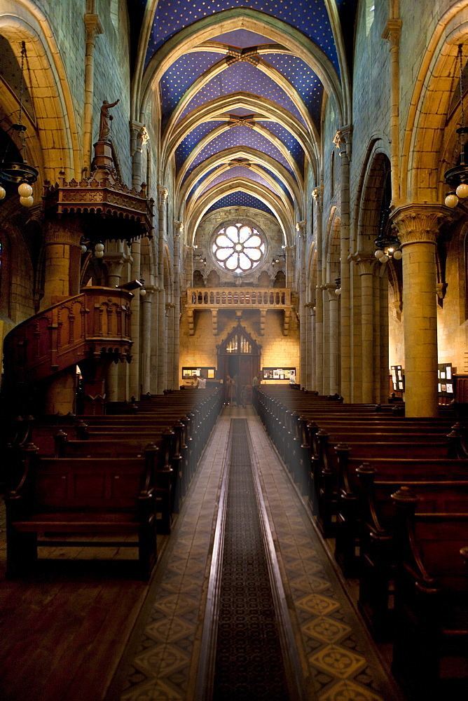 The Collegiate Church La Collegiale of Neuchatel, Canton Neuchatel, Switzerland, Europe