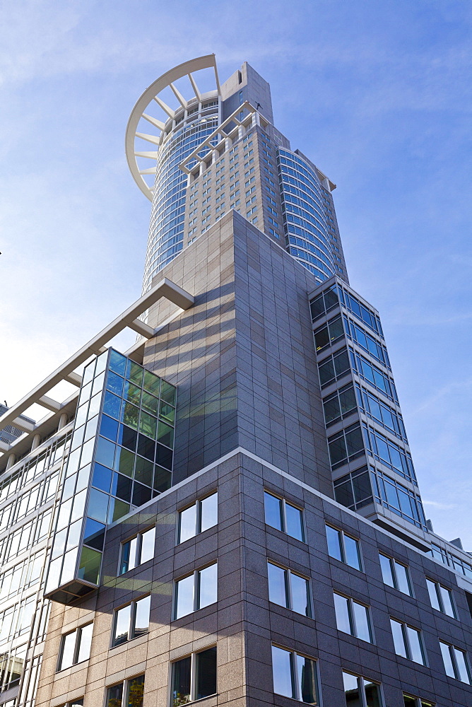 Westendstrasse 1 or Westendtower, Westend Tower, headquarters of the DZ Bank, Frankfurt, Hesse Germany, Europe