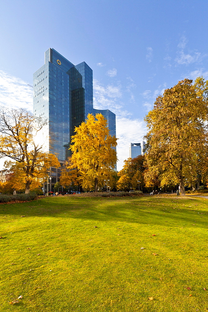 Dresdner Bank, autumn, Frankfurt am Main, Hesse, Germany, Europe