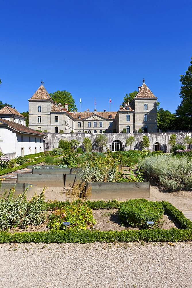 Castle of Prangins, Baroque castle, Prangins, canton of Vaud, Switzerland, Europe