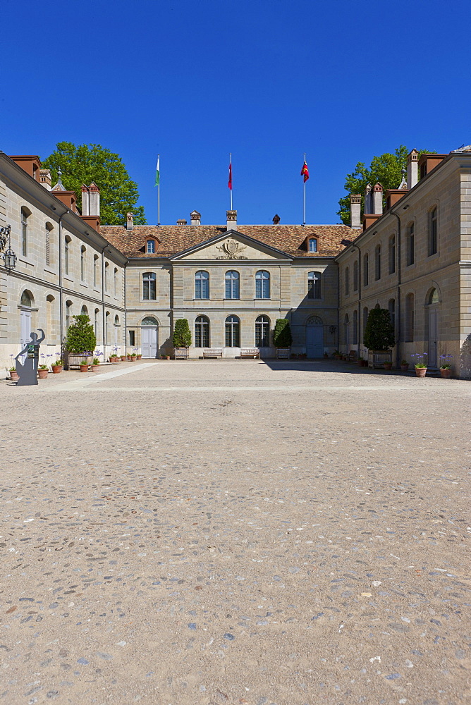 Castle of Prangins, Baroque castle, Prangins, canton of Vaud, Switzerland, Europe