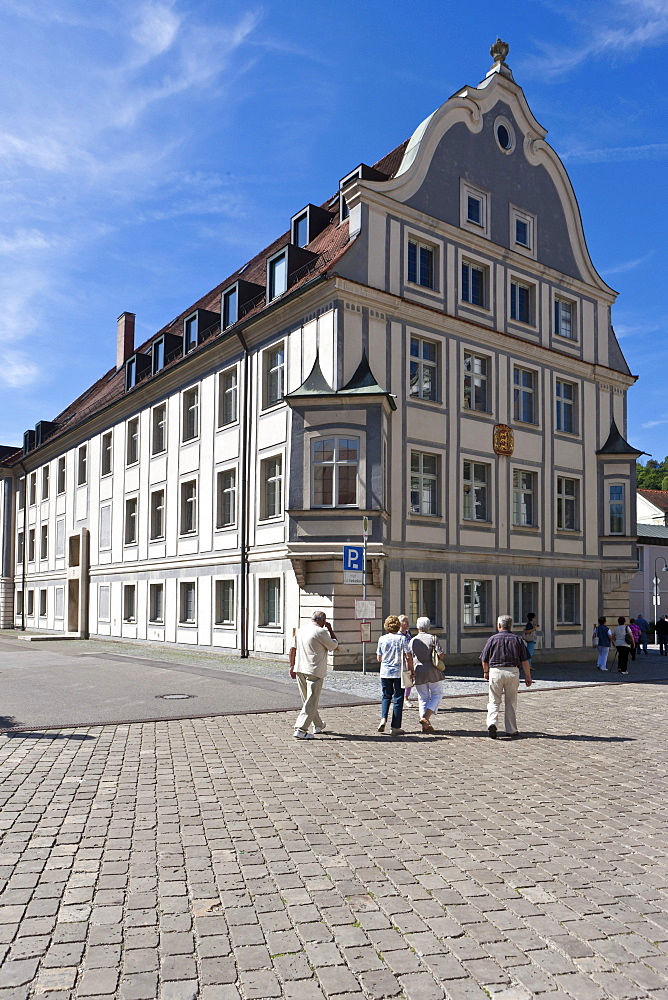 Residenzplatz square, Eichstaett, Altmuehltal, Upper Bavaria, Bavaria, Germany, Europe