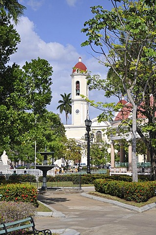 Catedral de la Purisima Concepcion in the Parque Jose Marti, historic district, Cienfuegos, Cuba, Caribbean, Central America