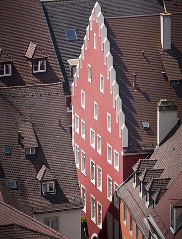 Facade in the old town of Freiburg im Breisgau, Baden-Wuerttemberg, southern Germany, Germany, Europe