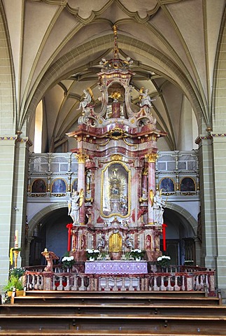 Altar of Grace in the pilgrimage church of Maria im Sand, Dettelbach, district of Kitzingen, Lower Franconia, Bavaria, Germany, Europe