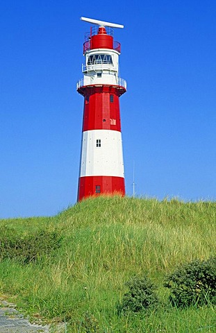 Electrical lighthouse, Borkum Island, Eastern Friesland, Germany, Europe