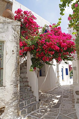 Lefkes mountain village, Paros island, Cyclades, Aegean Sea, Greece, Europe