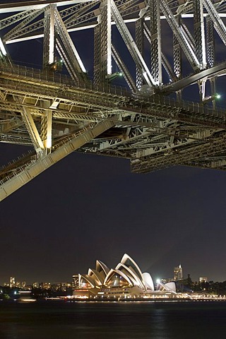 Opera House and Harbour Bridge, Sydney, New South Wales, Australia