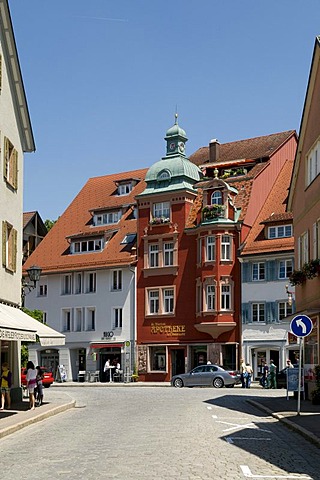 Historic building with pharmacy, Wangen, Allgaeu, Baden-Wuerttemberg, Germany, Europe