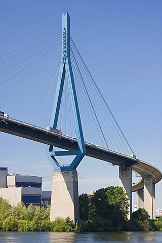 Koehlbrandbruecke bridge, Hamburg, Germany, Europe