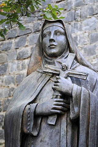 Santa Teresa de los Andes, statue, saint, nun, Church of Cerro de San Cristobal, Santiago de Chile, Chile, South America