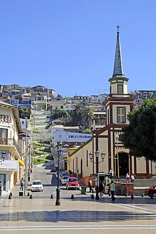 San Pedro, church, city view, Coquimbo, La Serena, Norte Chico, northern Chile, Chile, South America