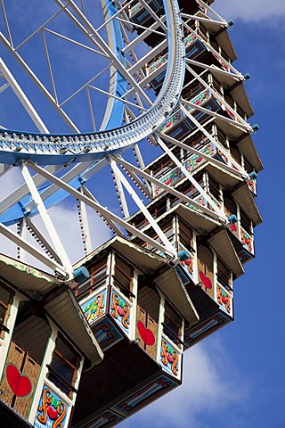 Detail, ferris wheel, Oktoberfest Munich, Theresienwiese, Munich, Bavaria, Germany, Europe