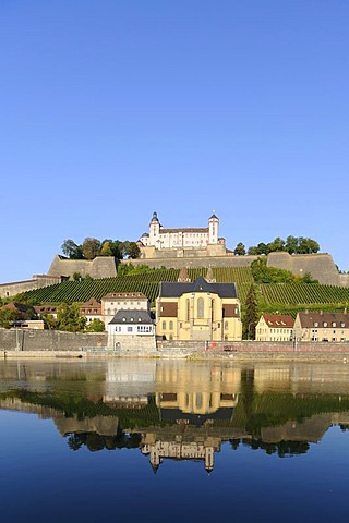 Fortress Marienberg, Wuerzburg, Lower Franconia, Bavaria, Germany, Europe