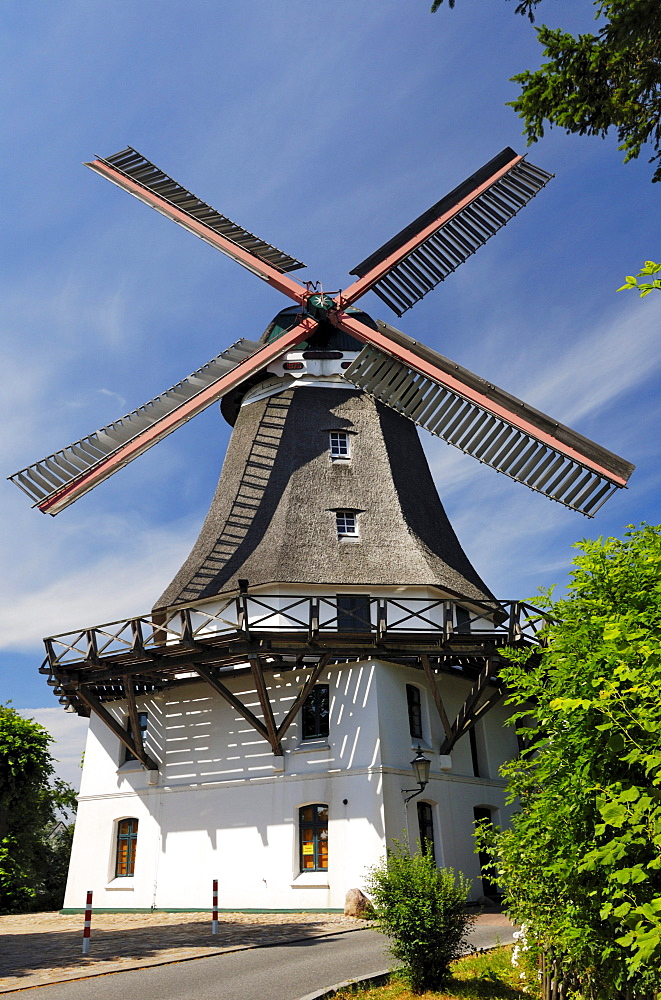 Johanna windmill in Wilhelmsburg Castle, Hamburg, Germany, Europe