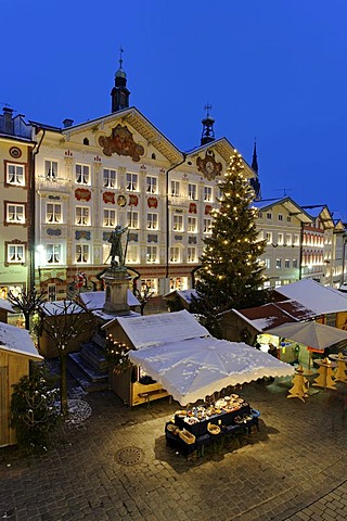 Christmas market, Bad Toelz, Upper Bavaria, Germany, Europe