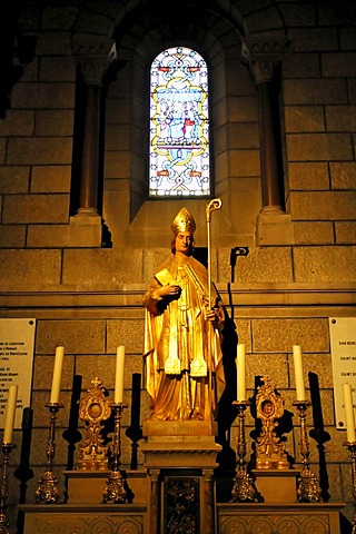 Church statue, cathedral, Monte Carlo, Principality of Monaco, Cote d'Azur, Europe