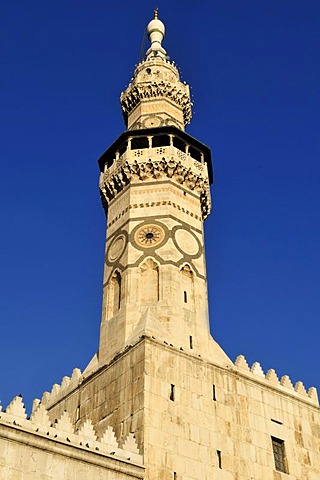 Minaret of the Umayyad Mosque at Damascus, Unesco World Heritage Site, Syria, Middle East, West Asia