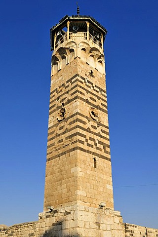 Historic minaret of Nuri, Nouri Mosque in Hama, Syria, Middle East, West Asia