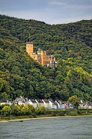 Burg Stolzenfels Castle, Koblenz, Middle Rhine Valley, UNESCO World Heritage Site, Rhineland-Palatinate, Germany, Europe