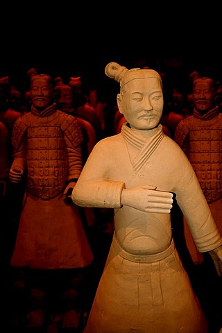 Terracotta Army exhibition, faithful replicas of the statues from XIAN in China, Weilburg an der Lahn, Hesse, Germany, Europe