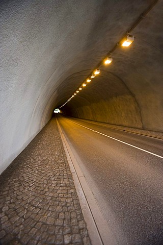 The tunnel of the Rappbode-Talsperre reservoir, Harz, Saxony-Anhalt, Germany, Europe