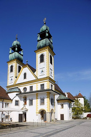 Maria Hilf Abbey, pilgrimage monastery, Passau, Lower Bavaria, Bavaria, Germany, Europe