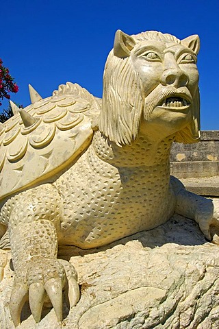 La Tarasque, medieval monster, Tarascon, Bouches-du-Rhone, Provence, France, Europe