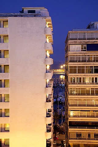 Apartment buildings, Palma de Mallorca, Majorca, Balearic Islands, Spain, Europe