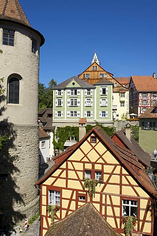 Altes Schloss or Burg Meersburg castle in Meersburg, Lake Constance, Baden-Wuerttemberg, Germany, Europe