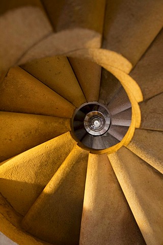 Spiral staircase, Sagrada Familia, Barcelona, Catalonia, Spain, Europe