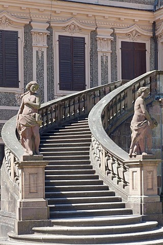 Schloss Favorite castle near Rastatt, Baden-Wuerttemberg, Germany, Europe